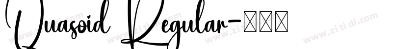Quasoid Regular字体转换